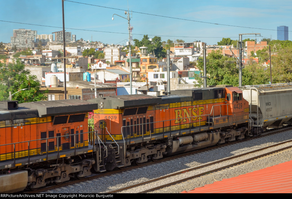 BNSF C44-9W Locomotive as DPU